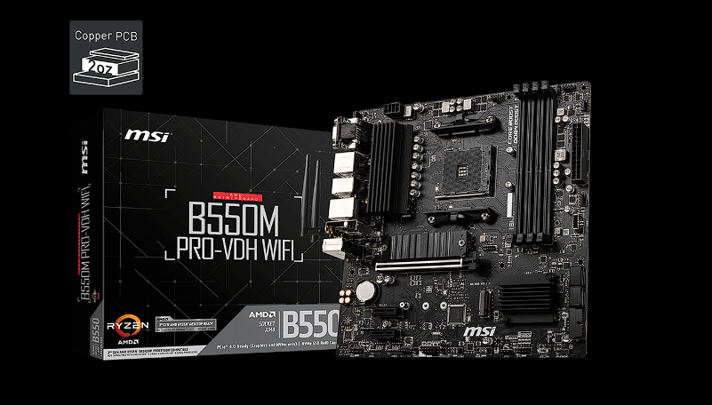 MSI, B550M PRO-VDH Piyasada Yerini Aldı