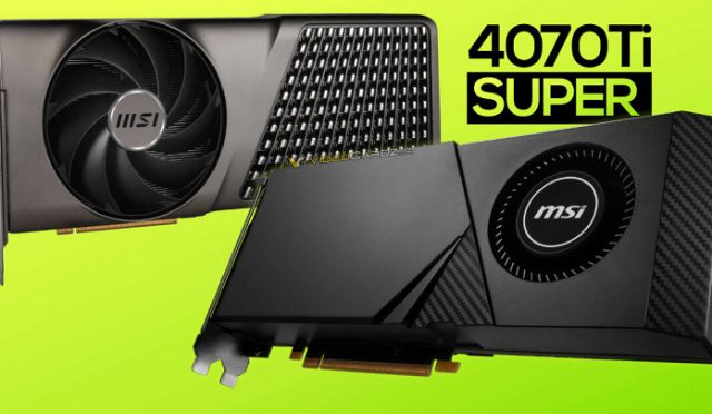 MSI, GeForce RTX 4070 Ti Super ekran kartlarını Expert ve Aero serilerinin bir parçası olarak sahalara giriş yaparak kendisini gösterdi