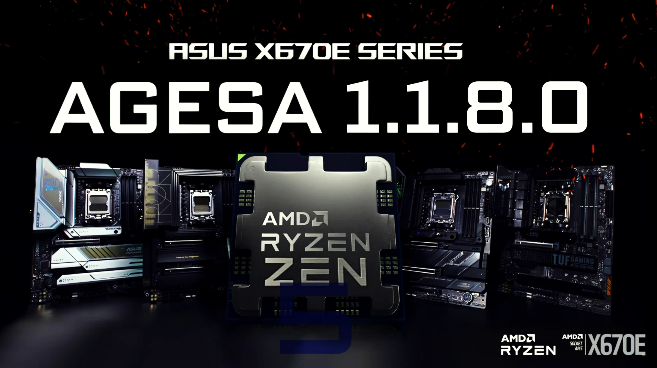 ASUS, X670E Anakartlar İçin AMD AGESA 1.1.8.0 BIOS Ürün Yazılımını Piyasaya Sürüyor