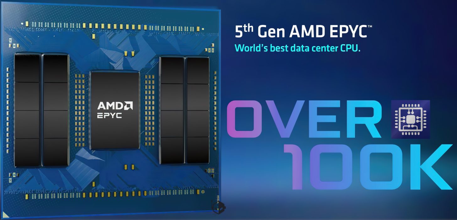 AMD EPYC 9755 128 Çekirdekli “Zen 5 Devasa Bir 108K Puan Aldı