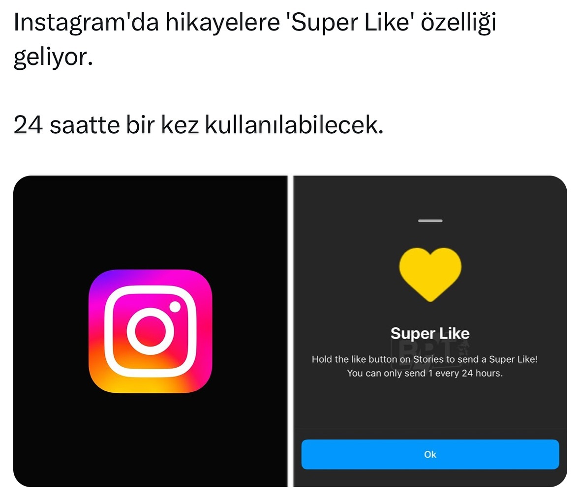 Instagram Hikayelerine Yeni Soluk: Süper like