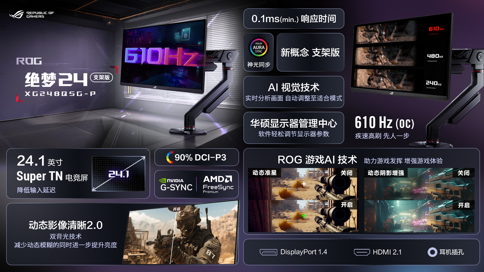 ASUS ROG XG32UCG Tanıtıldı: Hızlı IPS ve 320 Hz Çift Mod Desteğiyle Oyunun Zirvesinde