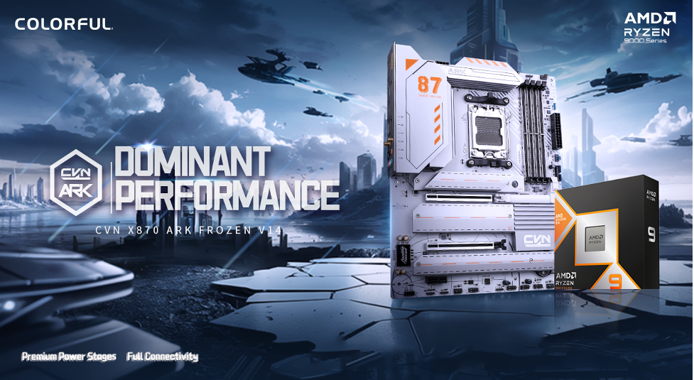 Colorful’dan Ryzen 9000 Destekli İlk X870 Anakart: CVN X870 ARK Frozen V14 Geliyor!